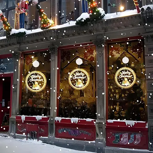 Рождественский декоративный оконный светильник DAZZTIME, светодиодные рождественские огни - фото 5