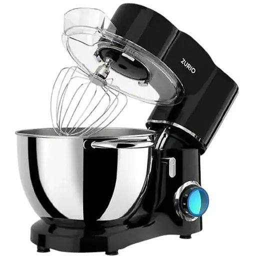 Кухонный комбайн Zurio планетарный тестомес 1500 Вт SM-1550x Чаша 8 л Black