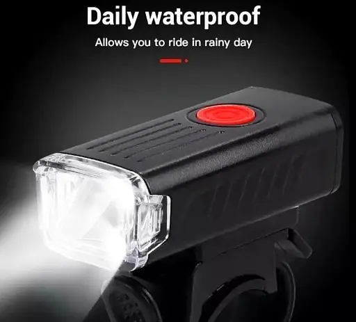 Вело фара RB-B11 велосипедный аккумуляторный водонепроницаемый фонарь с креплением micro-USB XPE - фото 6