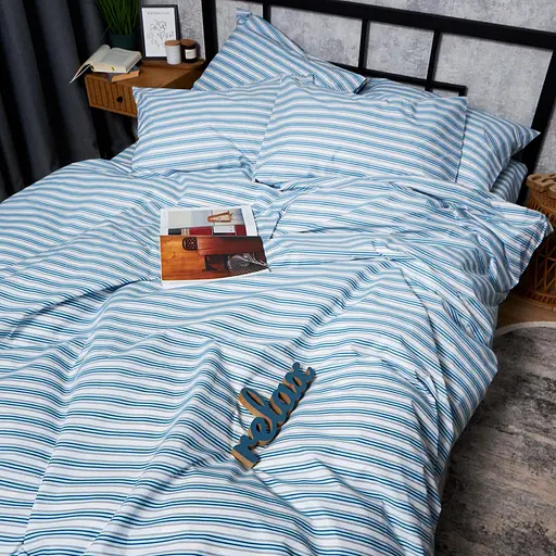 Комплект постільної білизни Moon&Star Бязь Gold Люкс Calm Waters King Size 220x240 наволочки 2х40х60 - фото 4