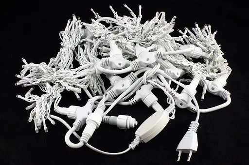 Гірлянда вулична світлодіодна Завіса для тераси Laplandia з мерехтінням, білий ПВХ провід 3х3 мТепле Біле (ww.03.6w.600.F+) - фото 2