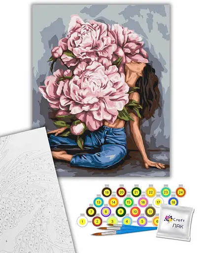 Набор для росписи ArtCraft Роскошный букет 40 x 50 см (10163-AC) - фото 2