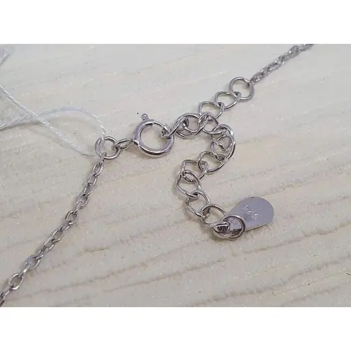 Серебряное колье Аметист Шарики с фианитами 1231500 - фото 3