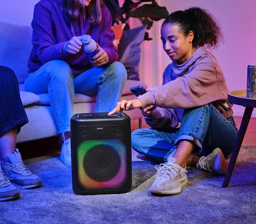 Портативна акустична система Trust Azura 50Вт, 1.0, ВТ 5.2, TWS, MP3, IPX4, RGB, Чорний - фото 4