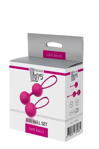 Набор вагинальных шариков Love Balls Duo Ball Set, 2 шт., розовый - фото 2
