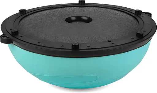 Балансувальна півсфера Gymtek Flex Core Half Ball 58см з еспандерами + насос блакитний - фото 5