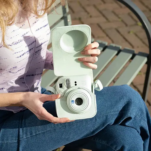 Набор камера Fujifilm Instax Mini 12, Фотобумага 20шт, Чехол, Фотоальбом 108 фото, Фоторамка Зеленый - фото 7
