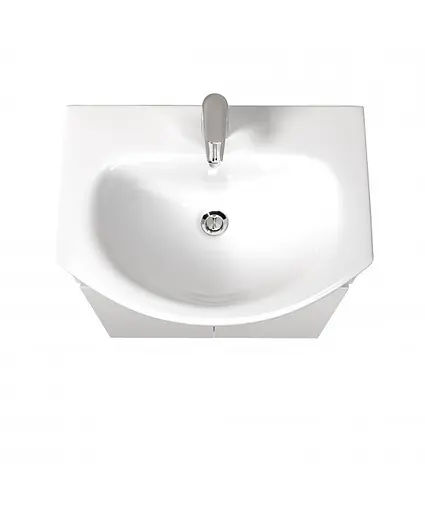 Тумба Мойдодир Temp 60 підлогова з умивальником Runa 60 Білий - фото 3