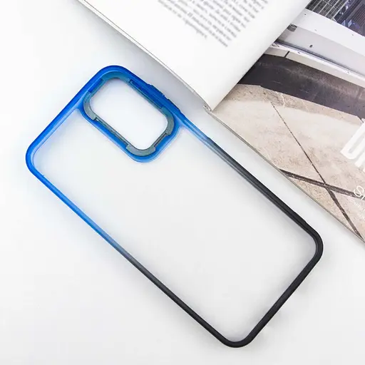 Чохол TPU+PC Fresh sip series для Samsung Galaxy A24 4G Чорний / Синій - фото 3