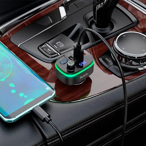 FM-трансмітер Hoco E62 Fast PD20W+QC3.0 BT FM Transmitter (756299) [85427] - фото 6