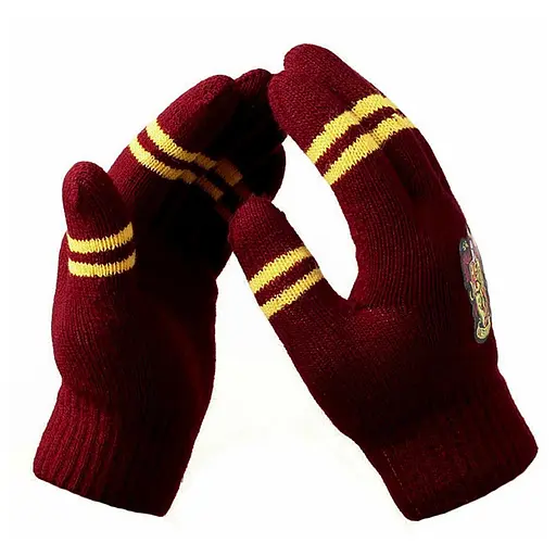 Перчатки Гарри Поттер Гриффиндор с полосками цвета факультета (HP 6.145.325) - фото 2