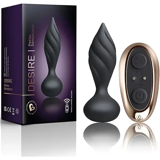 Анальная вибропробка Rocks Off Petite Sensations - Desire Black - фото 3