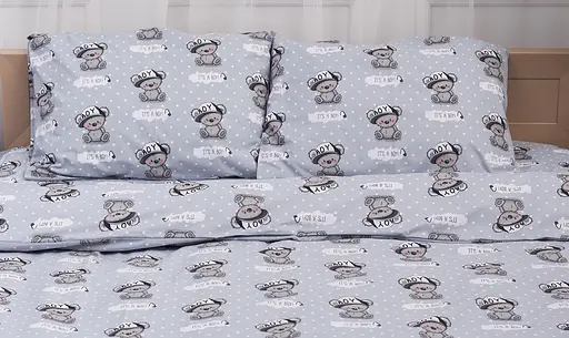 Набор наволочек Moon&Star Бязь Gold Люкс Teddy Boy 40х40 см 2 шт - фото 1