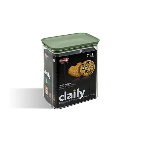 Прямокутна ємність для зберігання продуктів Daily 2,2л зелена (57501_) - фото 2