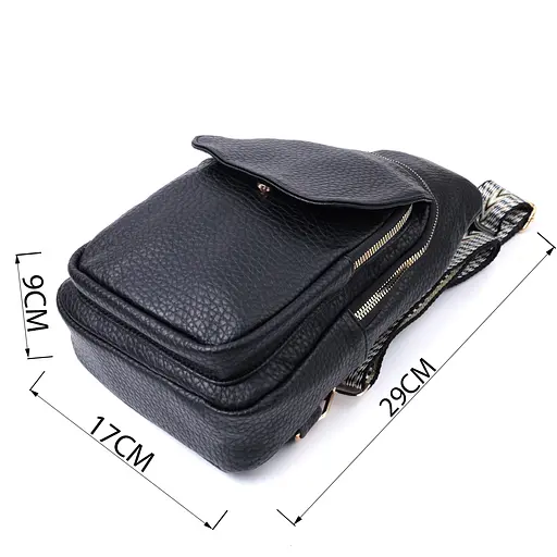 Женская сумка Vintage с одним плечевым ремнем из крупнозернистой экокожи 17х29х9 см sum0026947 - фото 3