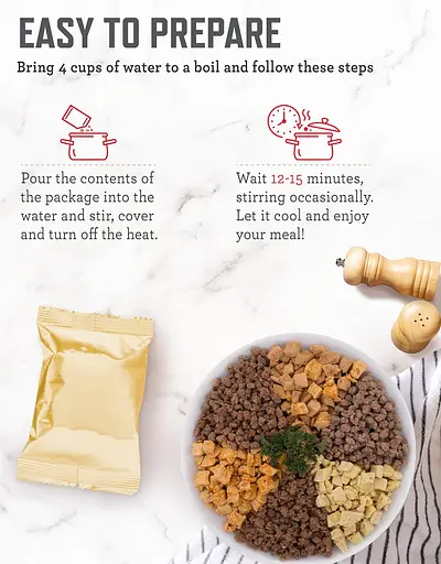 Набор сублимированного мяса и риса с длительным сроком хранения 25 лет Readywise, 88 порций (101077) - фото 3