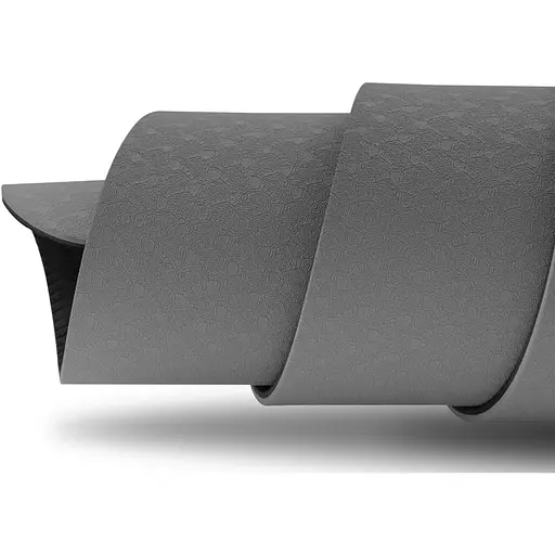 Мат для фитнеса и йоги Hop-Sport TPE 0,6см HS-T006GM серый - фото 5