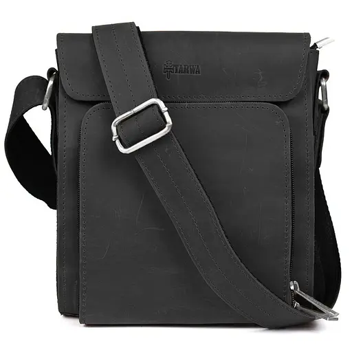 Чоловіча шкіряна сумка через плече TARWA 26х22х6 см sum0025696 - фото 1