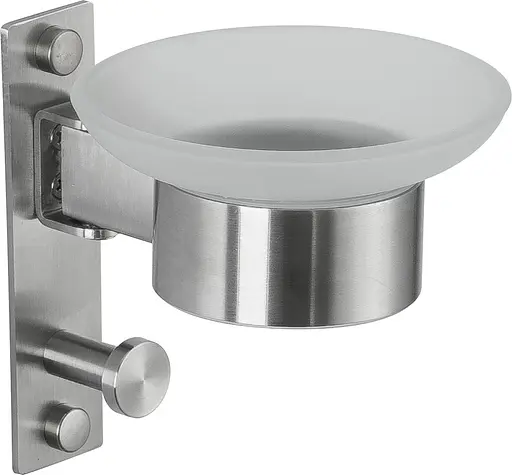 Мильниця Frap F30402, з гачком для рушника, нержавіюча сталь, Нержавіюча сталь - фото 1