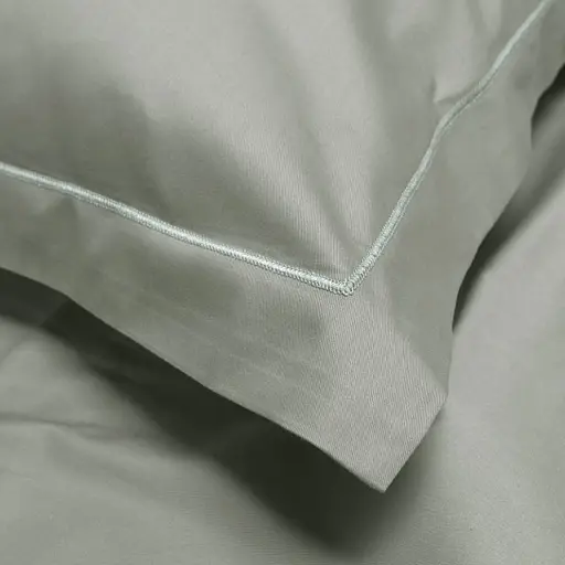 Простирадло на резинці з наволочками Lotus Home Dakota Modern сатин Рremium 160х200 см хакі (svt-2000022346344) - фото 2