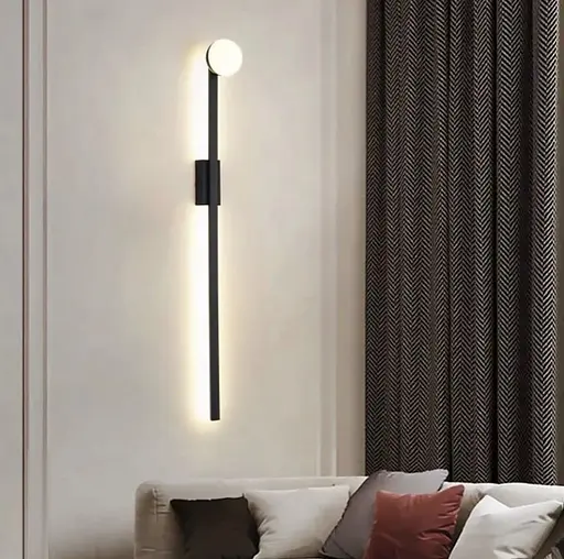 Мінімалістичне видовжене бра з білим плафоном Line F Арт. WJ33 - фото 8