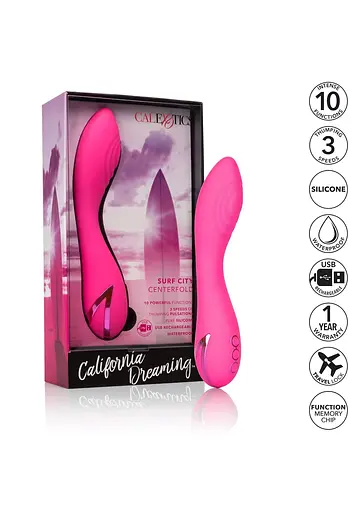 Вібратор CalExotics California Dreaming Surf City Centerfold 20.8 см рожевий - фото 6