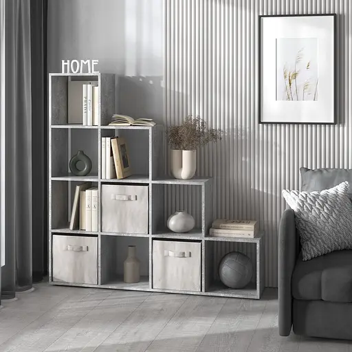 Книжкова полиця стелаж Vays M-40 з 10 комірками етажерка для дому іграшок і декору ЛДСП 143x29x143 см - фото 5