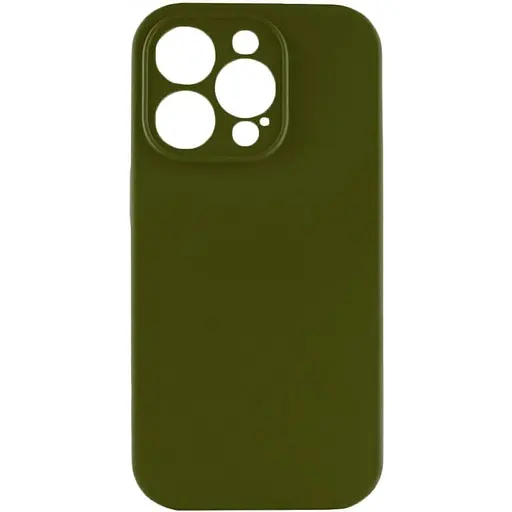 Чехол Silicone Case с защитой камеры Full Apple iPhone 13 Pro Army green