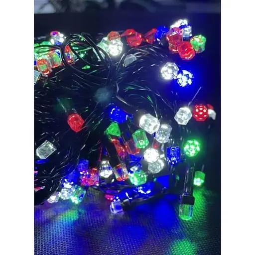 Новорічна гірлянда Рубін 18 м 300 Кольорових лампочок - фото 1