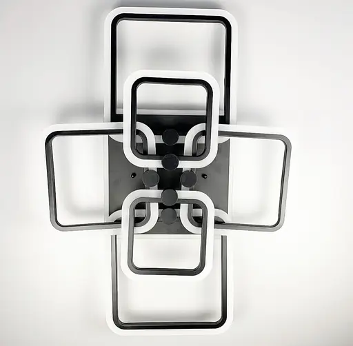 Світлодіона LED люстра на 2+2+2 ріжки | Line F | Арт. A2503/2+2+2 BK - фото 3