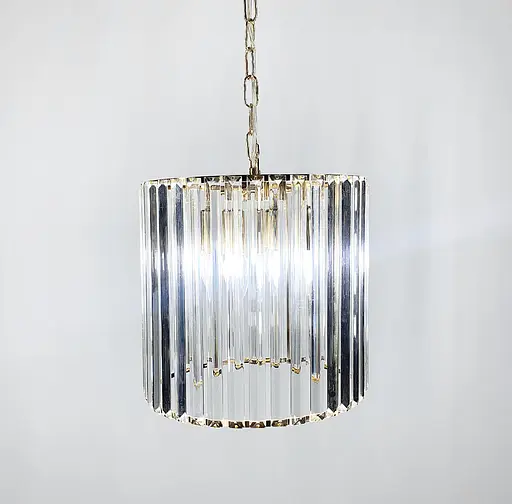 Розкішка кришталева підвісна люстра у золотому каркасі Line.F SA 41 C - фото 3