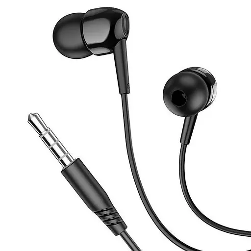 Провідні вакуумні навушники Hoco M99 Celestial universal earphones with microphone, 3.5mm, 1.2m, black - фото 3