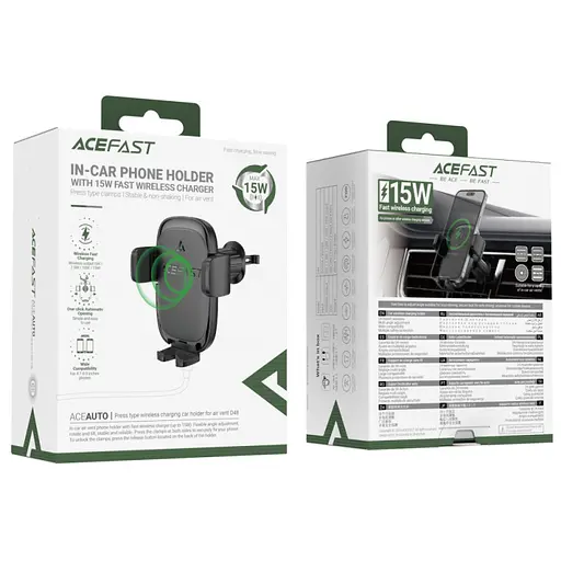 Автотримач з БЗП Acefast D48 Air Vent - фото 5