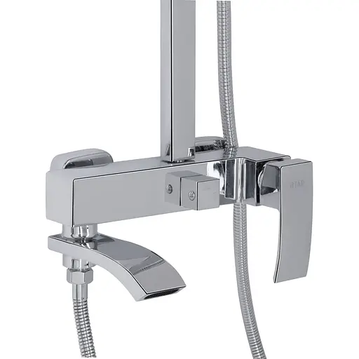 Душова система універсальна Qtap Swan Cascada на три споживача (з виливом) QTSWA111CRM45566 Chrome, Хром - фото 3