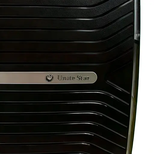 Набор чемоданов Unite Star 2в1 ABS-пластик с кодовым замком и телескопической ручкой черный (6071) - фото 4