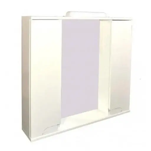 Зеркало ПіК Симпл со шкафчиками и LED подсветкой 90 см 30412 - фото 2