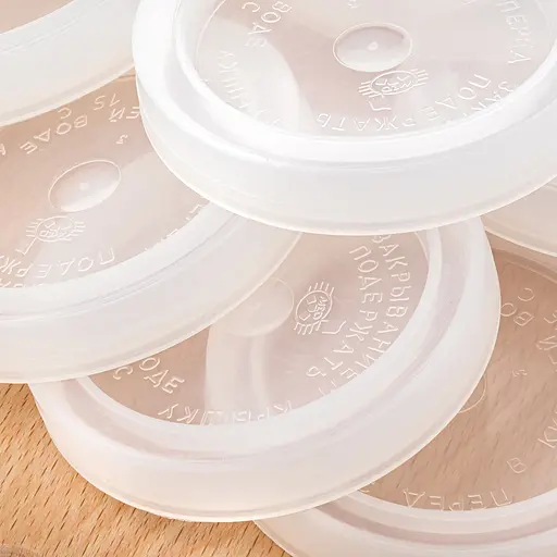 Комплект з 10 кришок поліетиленових термозбіжних I-Кг 8-82 для консервування, Мед 86521 - фото 5