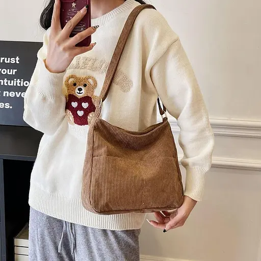 Жіноча вельветова сумка на плече Lilly P2-1401B