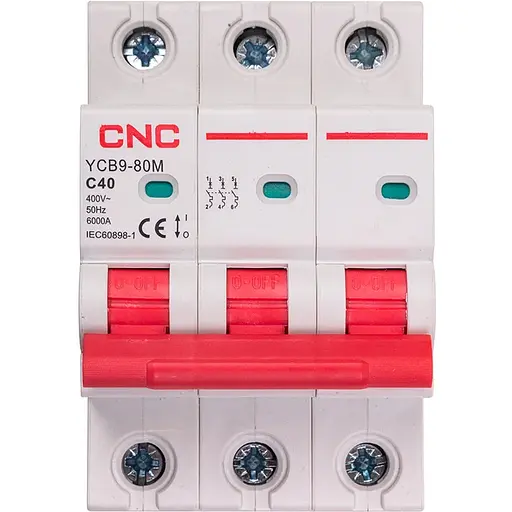 Модульный автоматический выключатель CNC YCB9-80M 3P C40 6ka