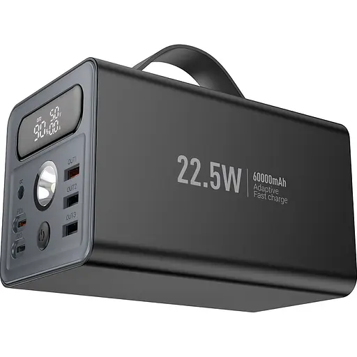 Зовнішній акумулятор Hoco Distant J138 60000mAh 22.5W Black [124994] - фото 2