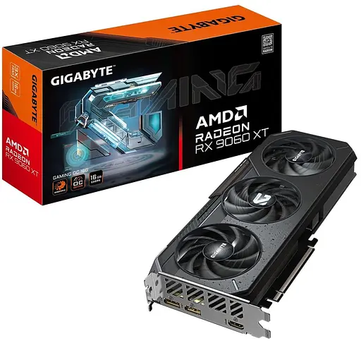 Видеокарта Gigabyte AMD Radeon RX 9060 XT 16G GAMING OC (GV-R9060XTGAMING OC-16GD) (GDDR6, 128 bit, PCI-E v5.0 x16) - фото 10
