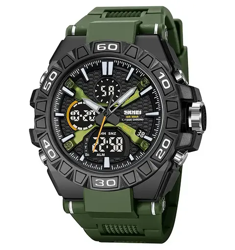 Годинник чоловічий наручний спортивний Skmei 2220 (Зелений)