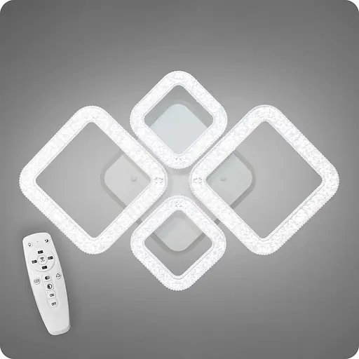 Люстра світлодіодна 517 Dlight 3color з пультом 80Вт Білий (01779) - фото 1