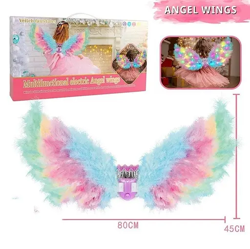 Крила D 2401-1 A 80х45 см, підсвічування, рух, мелодія, в коробці (6980662400766) - фото 2