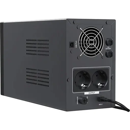 ИБП Marsriva MR-UF1500P-H, 1500ВА/1200Вт, чистая синусоида переменного тока, без АКБ, 24B - фото 4