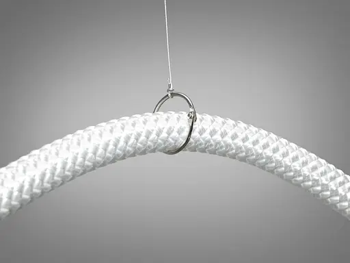 Світлодіодна люстра шланг потужністю 17W, чорна люстра - фото 4