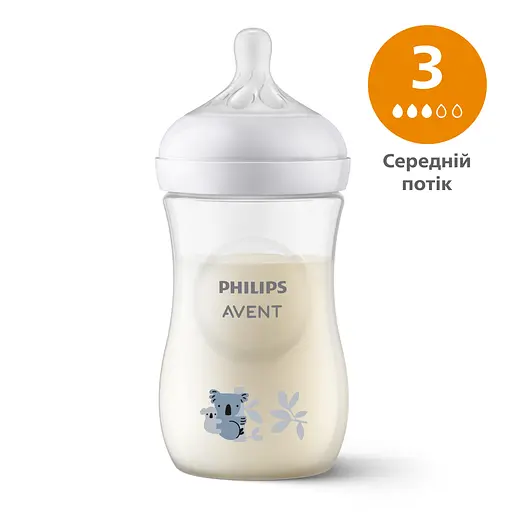 Пляшечка для годування Philips AVENT Natural Природний потік Коала 260 мл (SCY903/67)