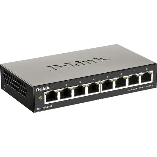 Коммутатор D-Link DGS-1100-08V2 (DGS-1100-08V2) - фото 1