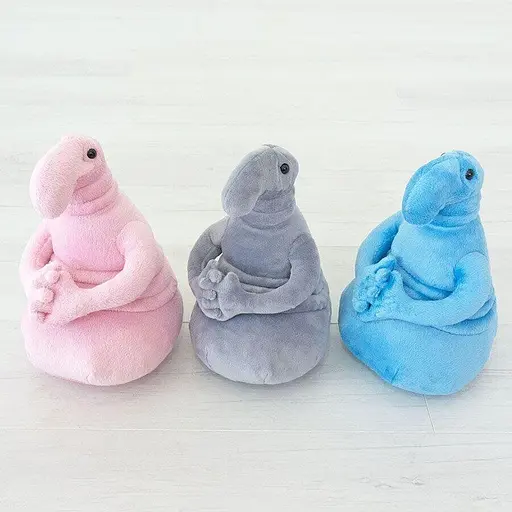 М'яка іграшка Почекун 21см блакитного кольору - фото 2