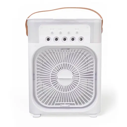 Вентилятор Air Cooler Fan USB з зволожувачем повітря та підсвічуванням (Білий)